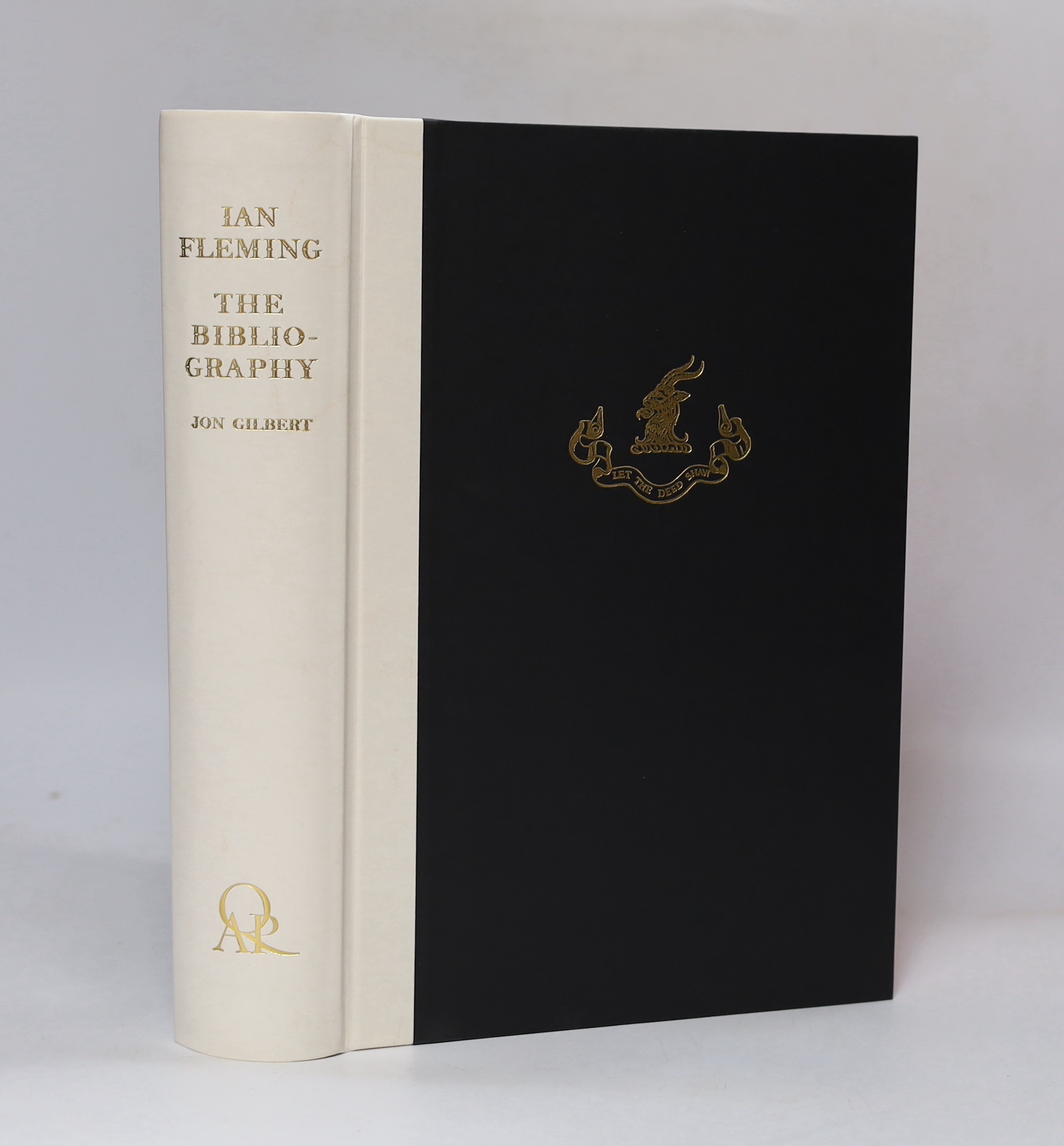 Gilbert, Jon - Ian Fleming: The Bibliography, 1st edition , folio, quarter vellum, portrait frontispiece, colour plates and black and white illustrations to text, Queen Anne Press, London, 2012, in slip case.